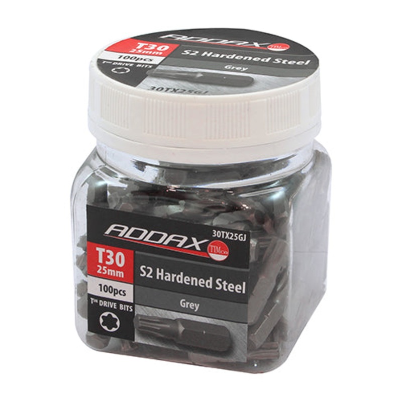 Timco S2 Driver Bits – TX TX30 x 25 – 100 Pieces