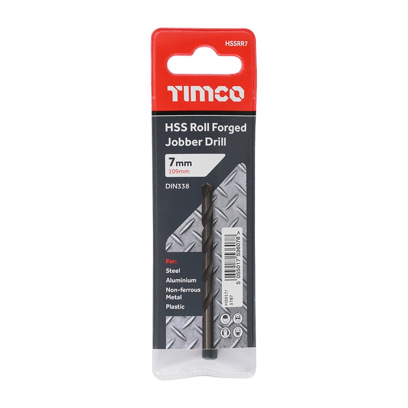 Timco Roll Forged Jobber Drills – HSS 7.0mm – 10 Pieces