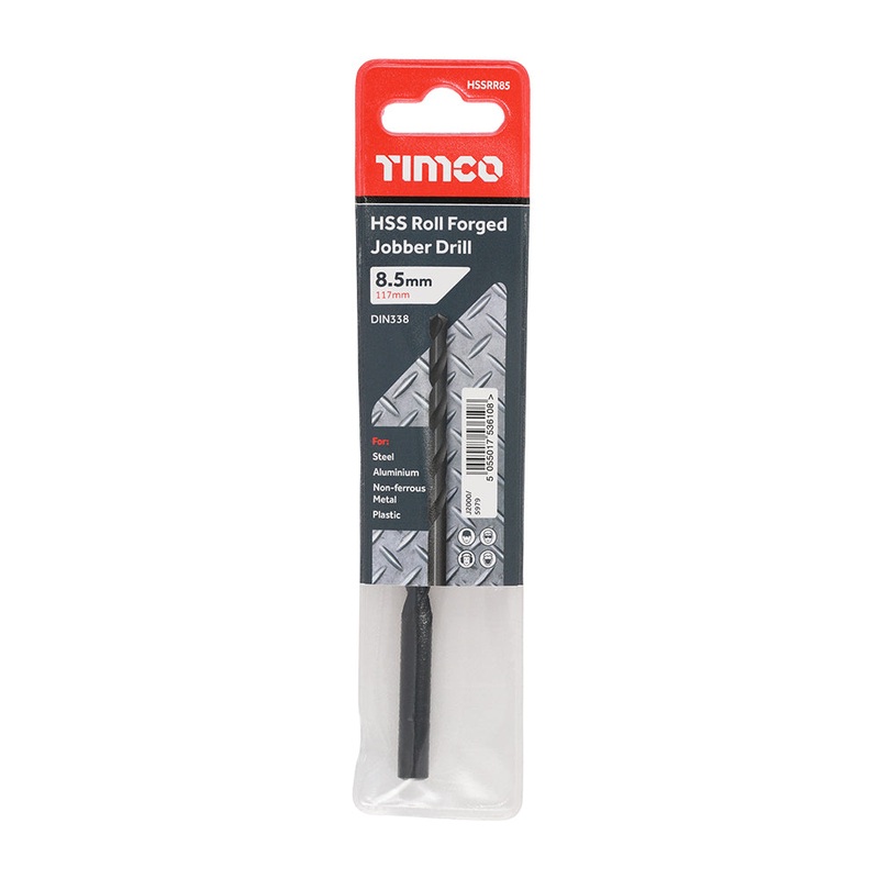 Timco Roll Forged Jobber Drills – HSS 8.5mm