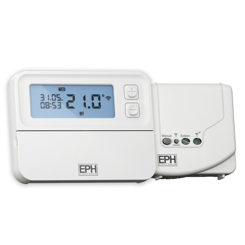 EPH Controls Programmable RF Room Thermostat & Receiver -CP4