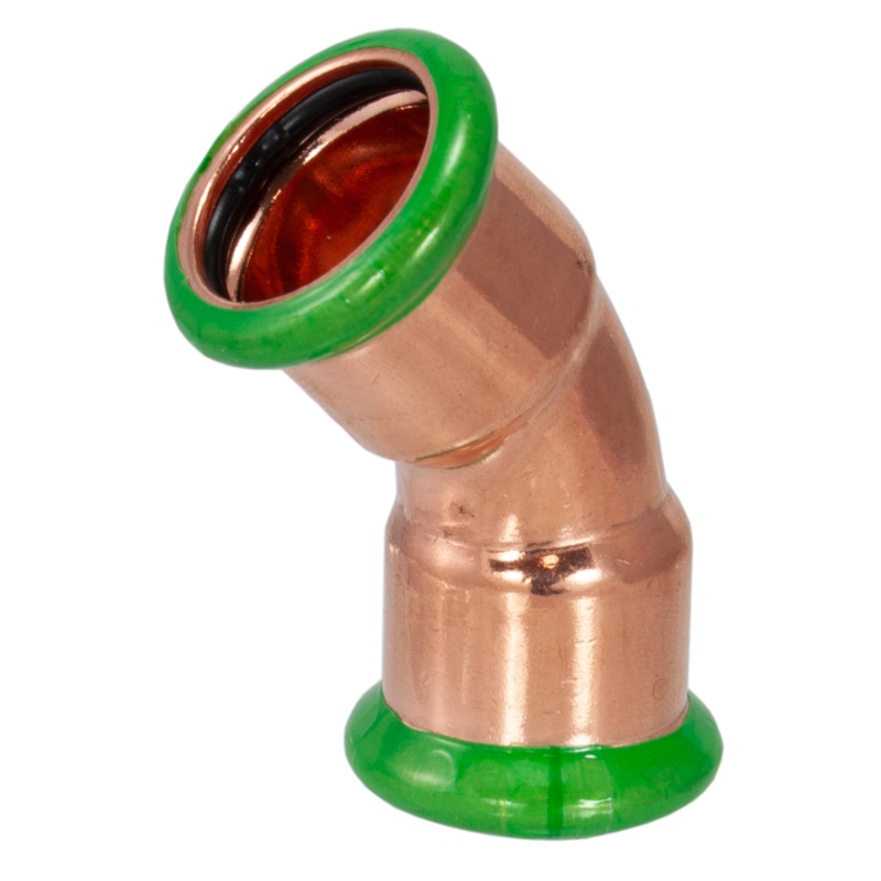 PressFit 15mm 45 Degree Elbow Fitting 10 Pack