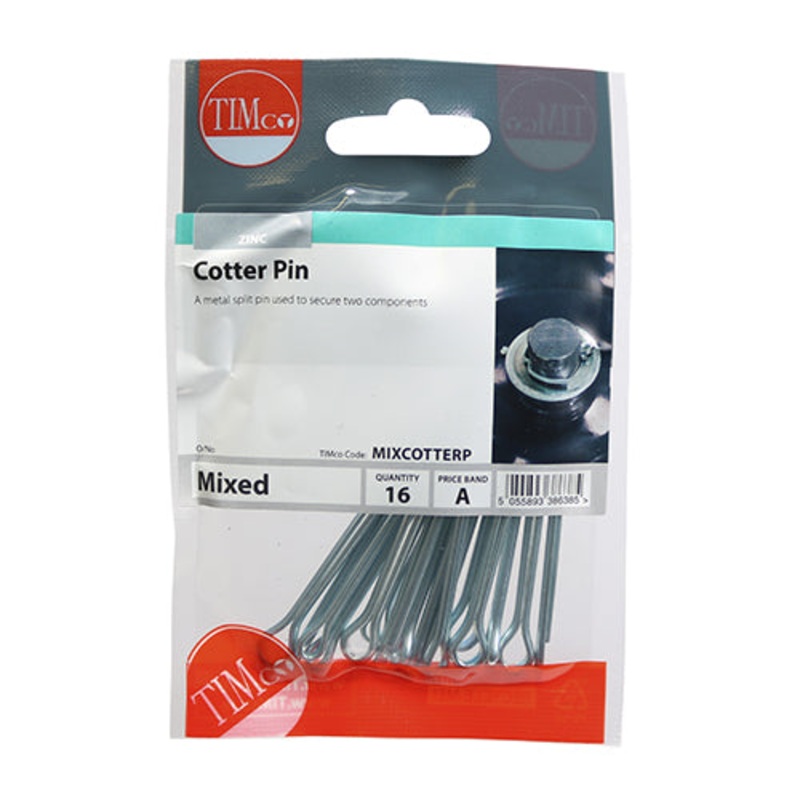 Timco Mixed Cotter Pins Mixed – 16 Pieces