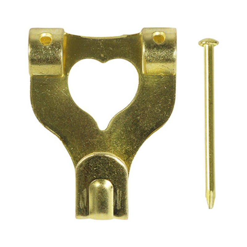 Timco Mixed Picture Hanging Hooks – Electro Brass Mixed – 8 Pieces
