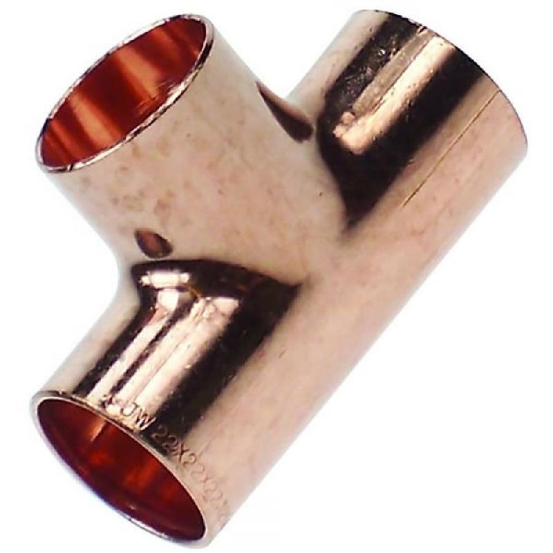 End Feed Equal ‘T’ Branch – 10mm 5 Pack