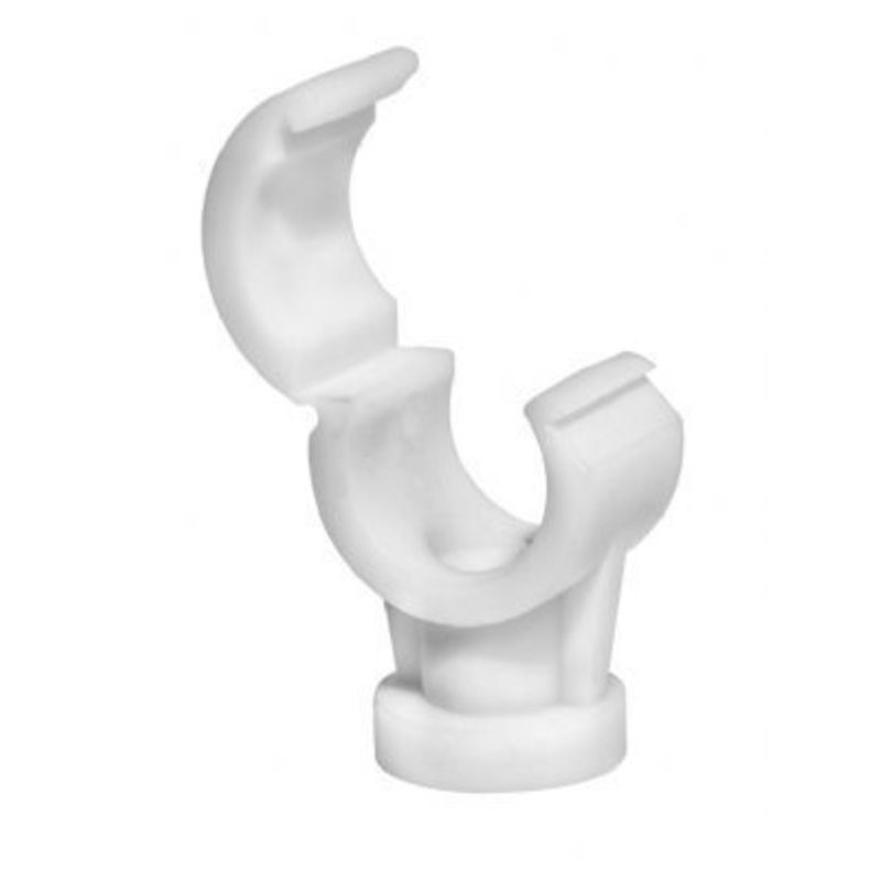 Single Quick Lock Pipe Clip 15mm – White