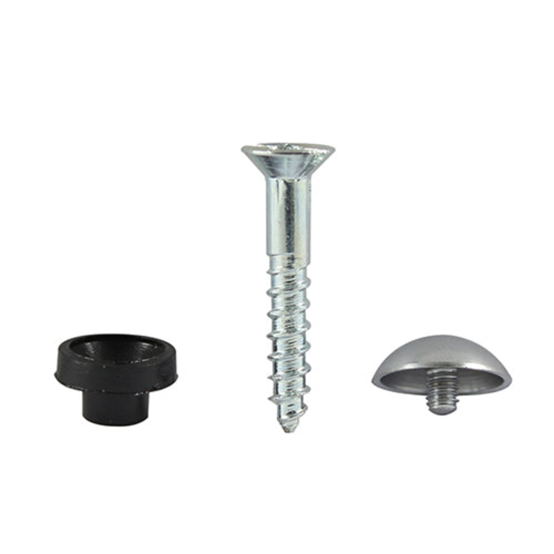Timco Mirror Hanging Screws – Zinc – Chrome Dome 8 x 1 1/4 – 200 Pieces