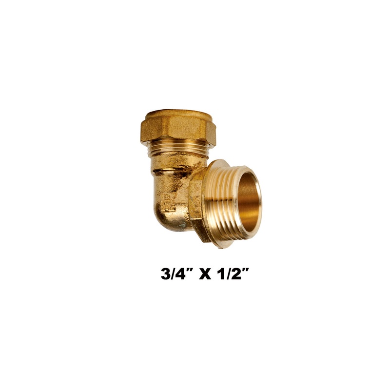 Compression Elbow MI X C 3/4”m* 1/2” (316021)
