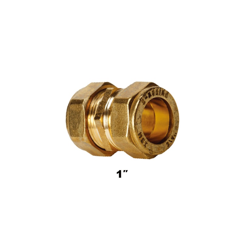 Straight Compression Coupler C X C 1” (3103)