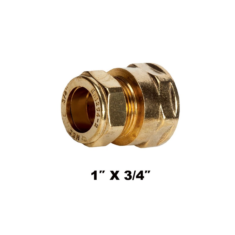 Straight Compression Coupler FI X C 1” X 3/4”(31232)