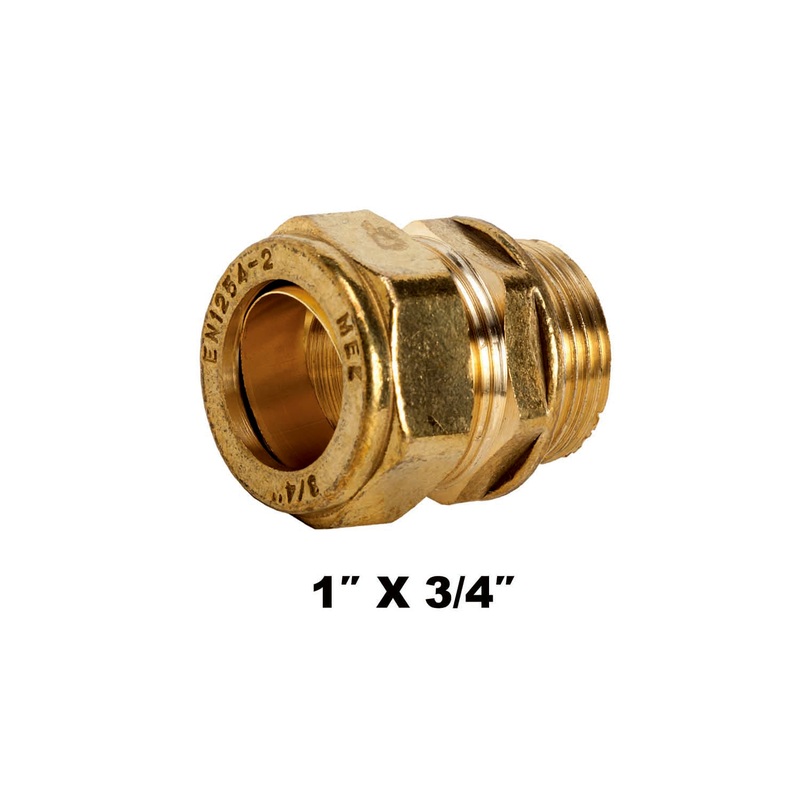 Straight Compression Coupler MI X C 1” X 3/4” (31132)