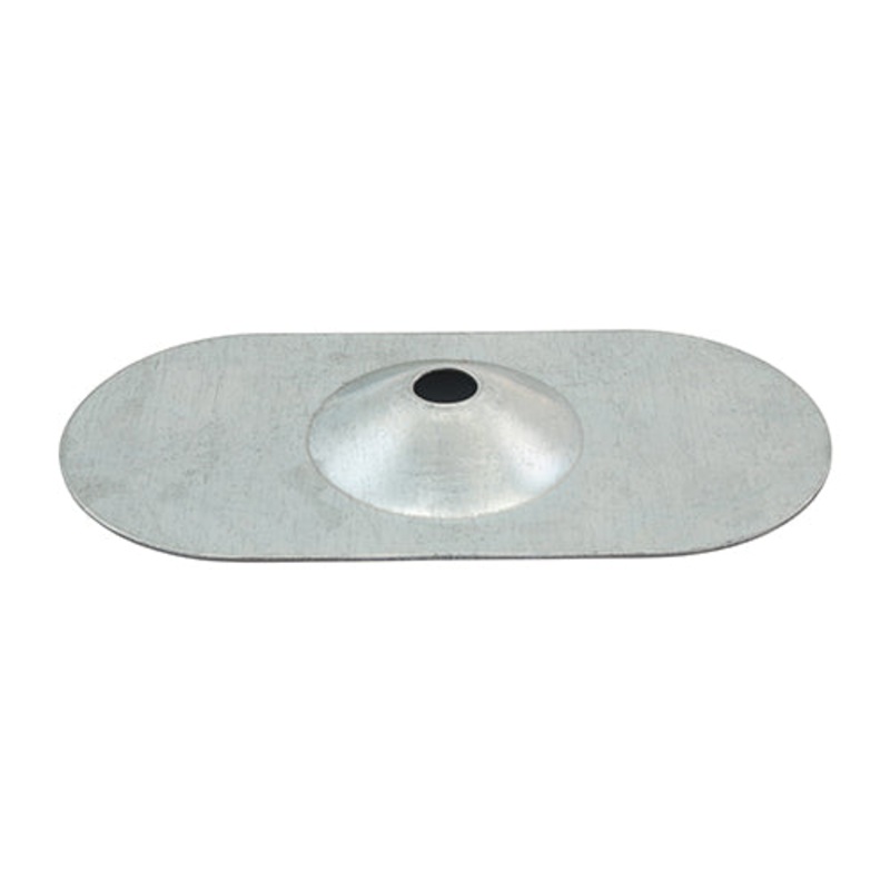 Timco Metal Oval Stress Plate – Zinc 82 x 40 – 50 Pieces