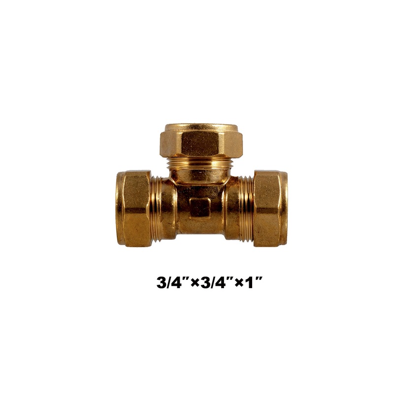 Compression Equal Tee CxCxC 3/4”x3/4”x1” (318223)