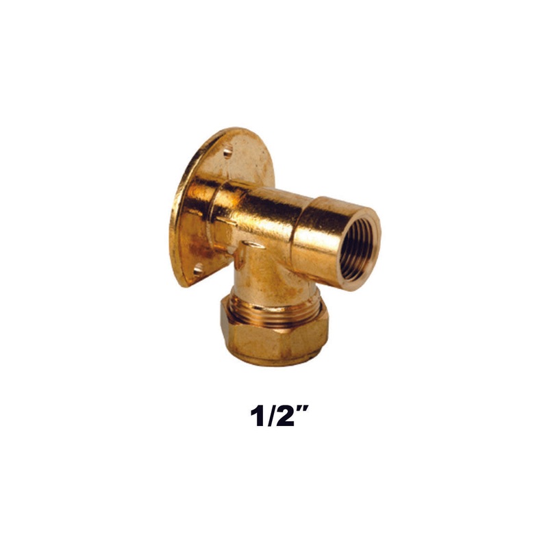 Compression Wall Plate Elbow FIxC 1/2” (321001)