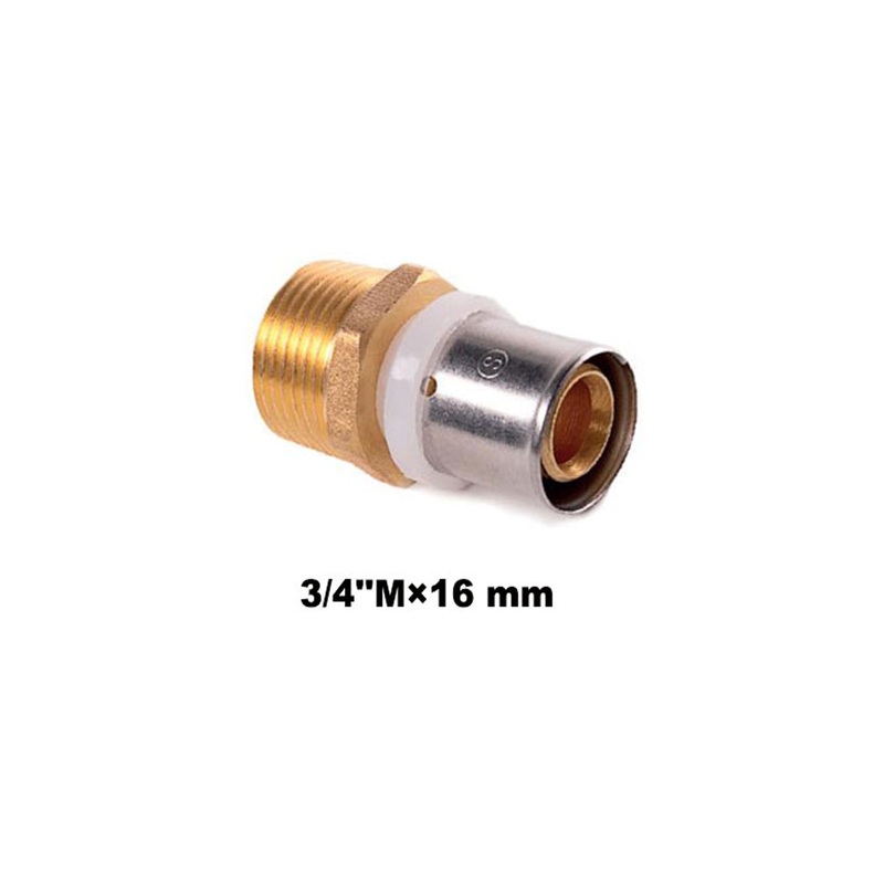 Straight Coupler M.I.xPipe 3/4”Mx16mm (11021)