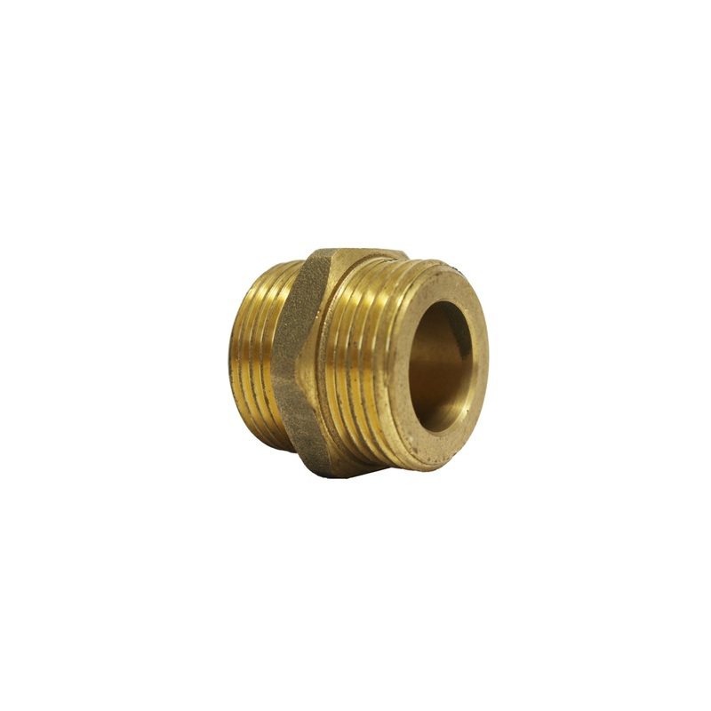 Nipple male thread with flat seat for corrugated steel pipe DN16