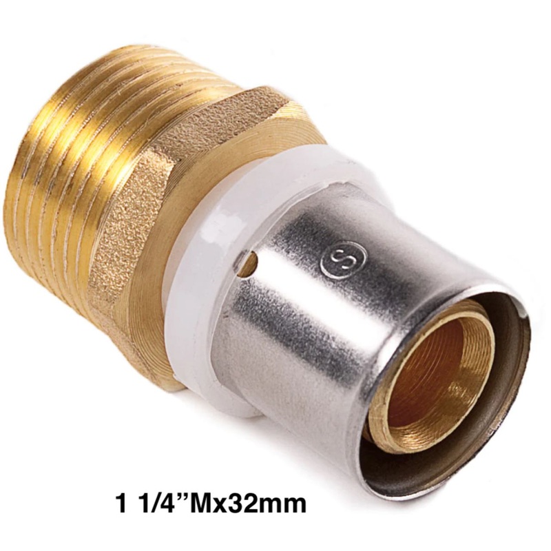 Straight Coupler M.I.xPIPE 1 M x32mm(11004)