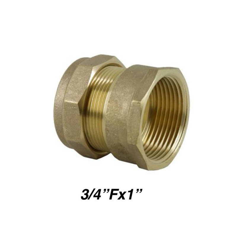 Straight Compression Coupler FI X C 3/4”x1”(31223)