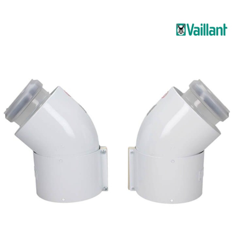 Vaillant 45 Elbow x 2 (100mm Diameter) 303911