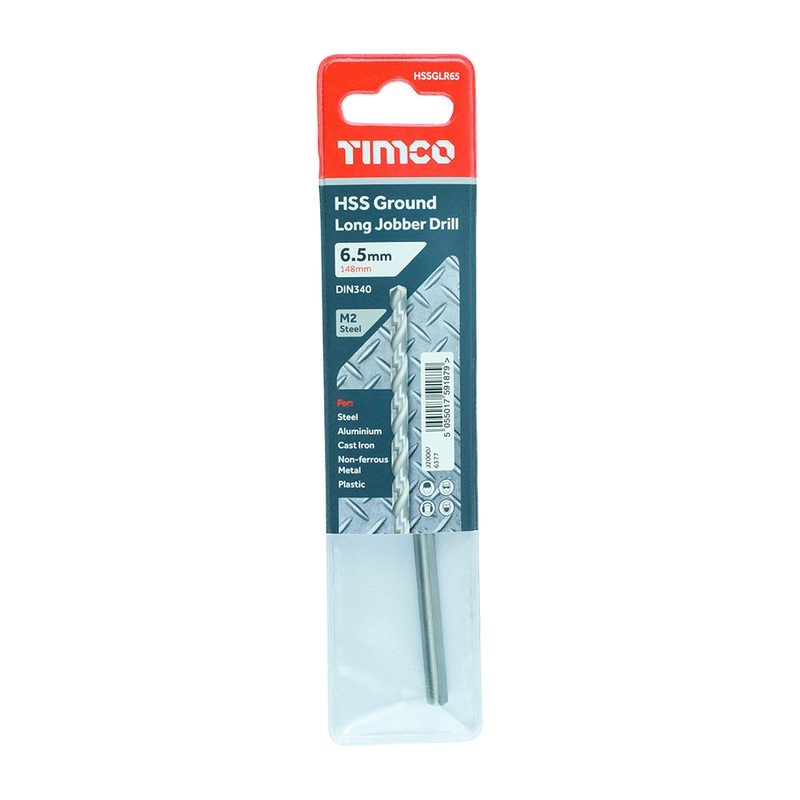Timco Ground Long Jobber Drills – HSS M2 6.5mm