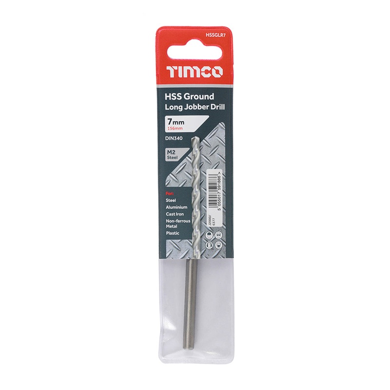 Timco Ground Long Jobber Drills – HSS M2 7.0mm