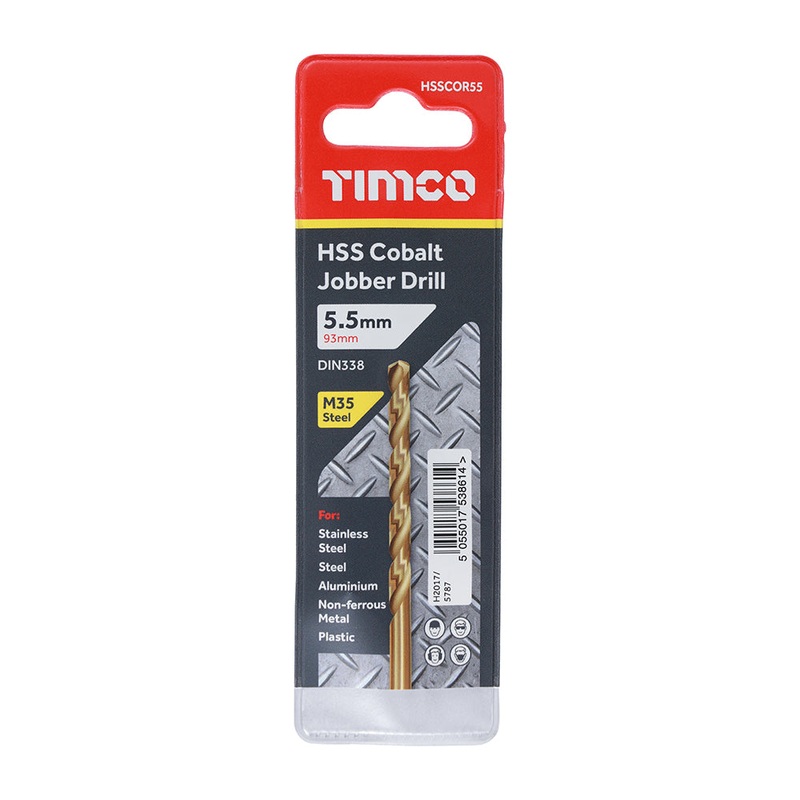 Timco Ground Jobber Drills – Cobalt M35 5.5mm
