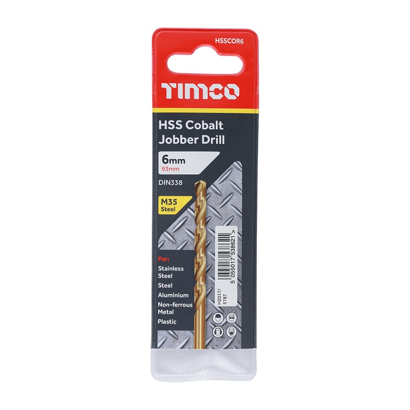 Timco Ground Jobber Drills – Cobalt M35 6.0mm