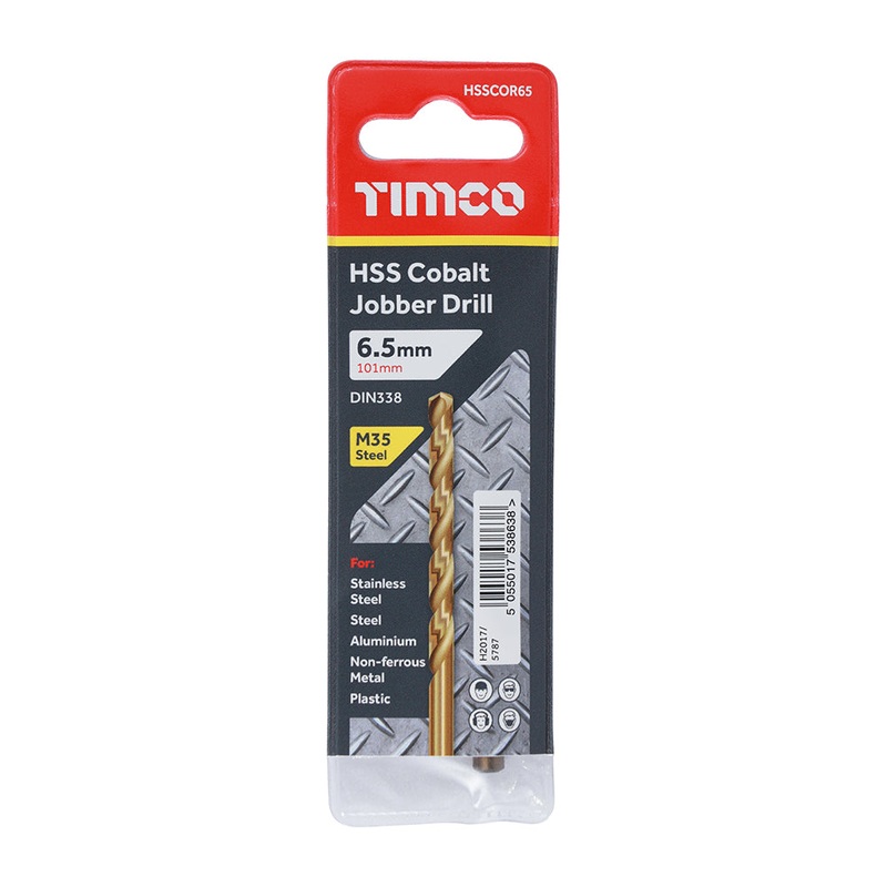 Timco Ground Jobber Drills – Cobalt M35 6.5mm