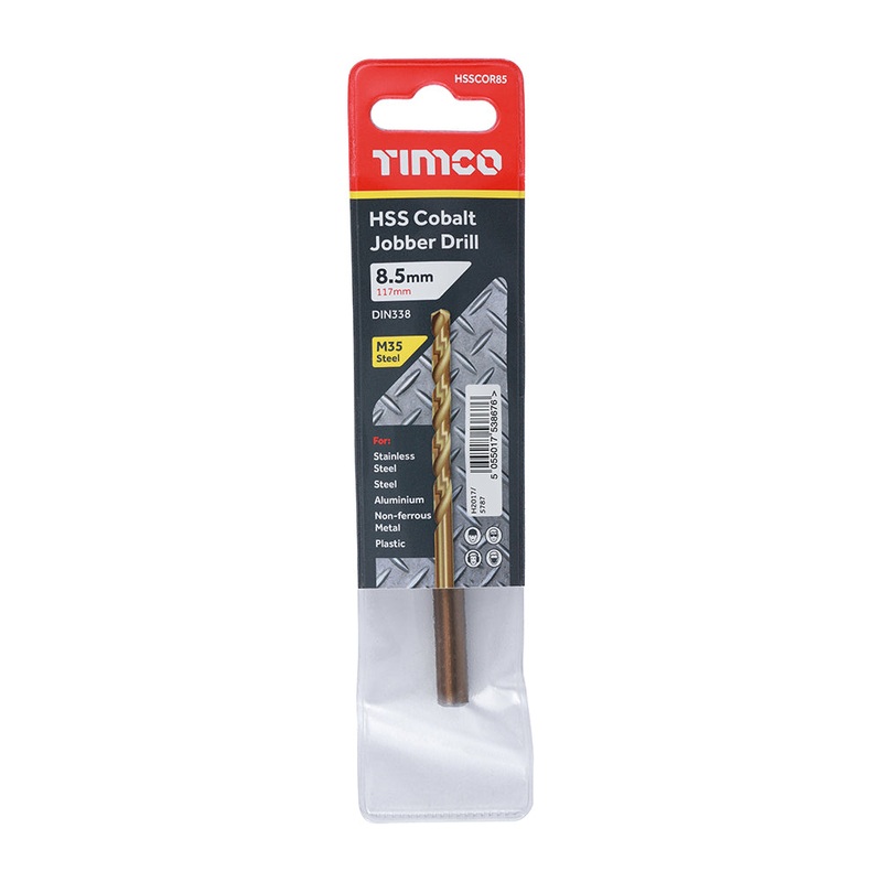Timco Ground Jobber Drills – Cobalt M35 8.5mm