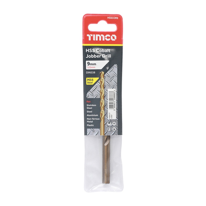 Timco Ground Jobber Drills – Cobalt M35 9.0mm