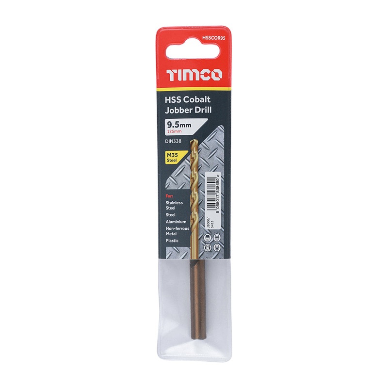 Timco Ground Jobber Drills – Cobalt M35 9.5mm