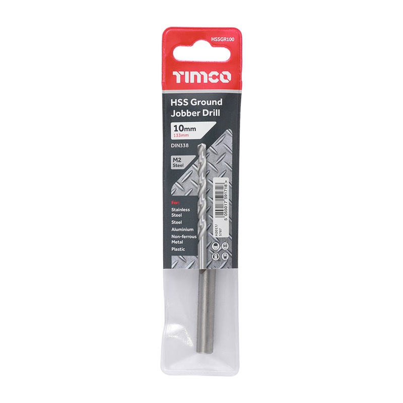 Timco Ground Jobber Drills – HSS M2 10.0mm