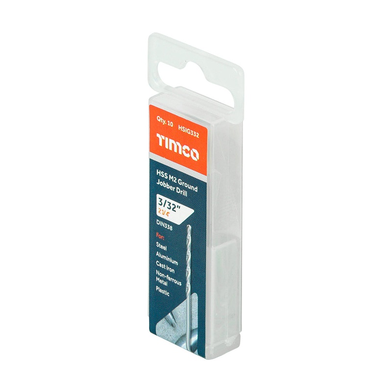 Timco Ground Jobber Drills – HSS M2 3/32 – 10 Pieces