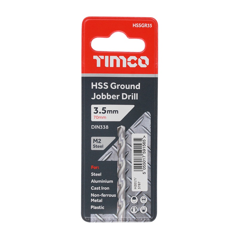 Timco Ground Jobber Drills – HSS M2 3.5mm