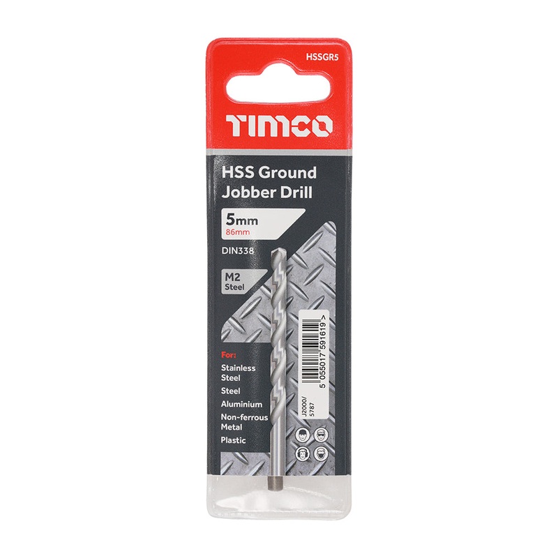 Timco Ground Jobber Drills – HSS M2 5.0mm