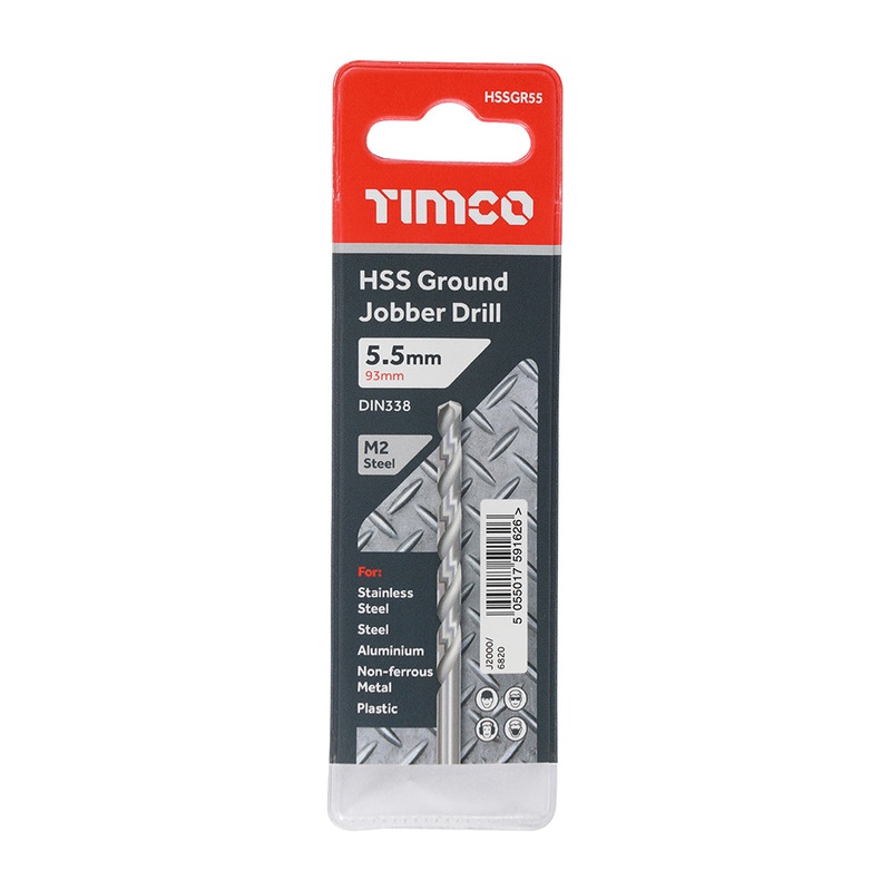 Timco Ground Jobber Drills – HSS M2 5.5mm
