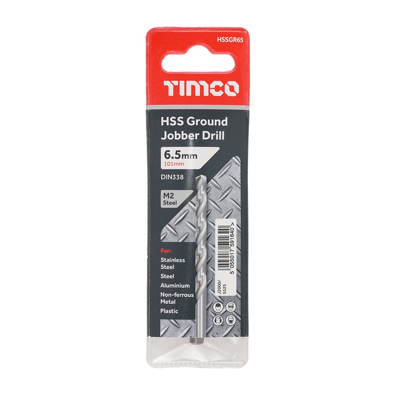 Timco Ground Jobber Drills – HSS M2 6.5mm