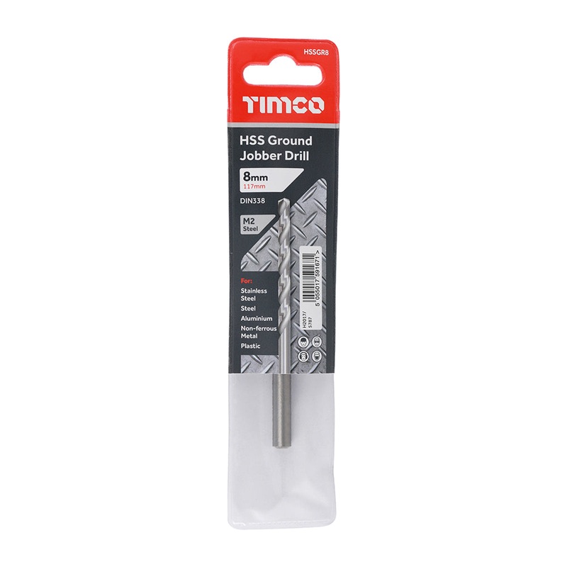 Timco Ground Jobber Drills – HSS M2 8.0mm