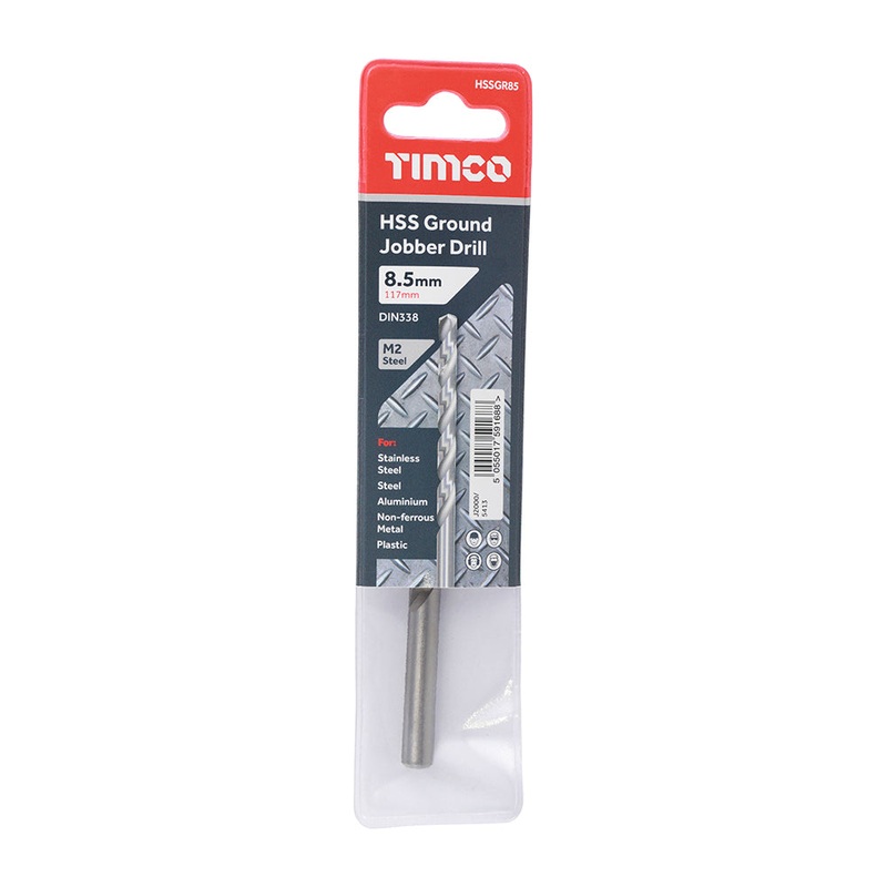 Timco Ground Jobber Drills – HSS M2 8.5mm