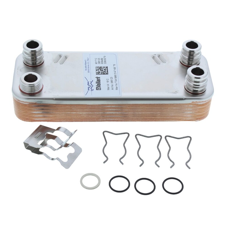 Vaillant 065131 Secondary DHW Plate Heat Exchanger (12-Plate)  Turbomax Plus/Pro & VUW