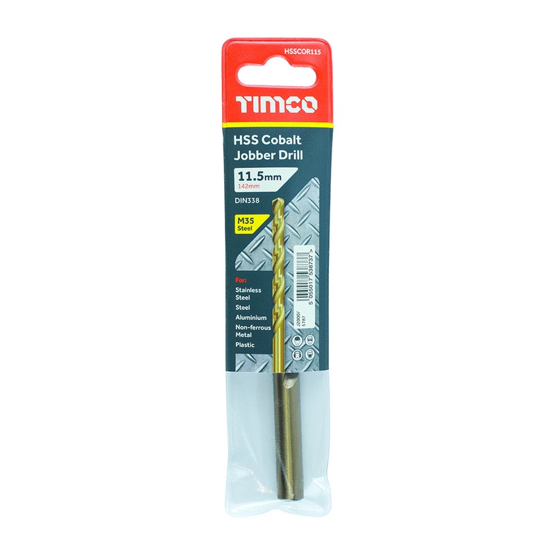 Timco Ground Jobber Drills – Cobalt M35 11.5mm