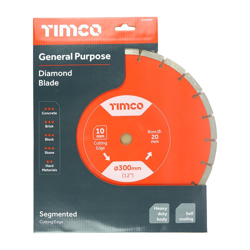 Timco General Purpose Diamond Blade – Segmented 300 x 20.0