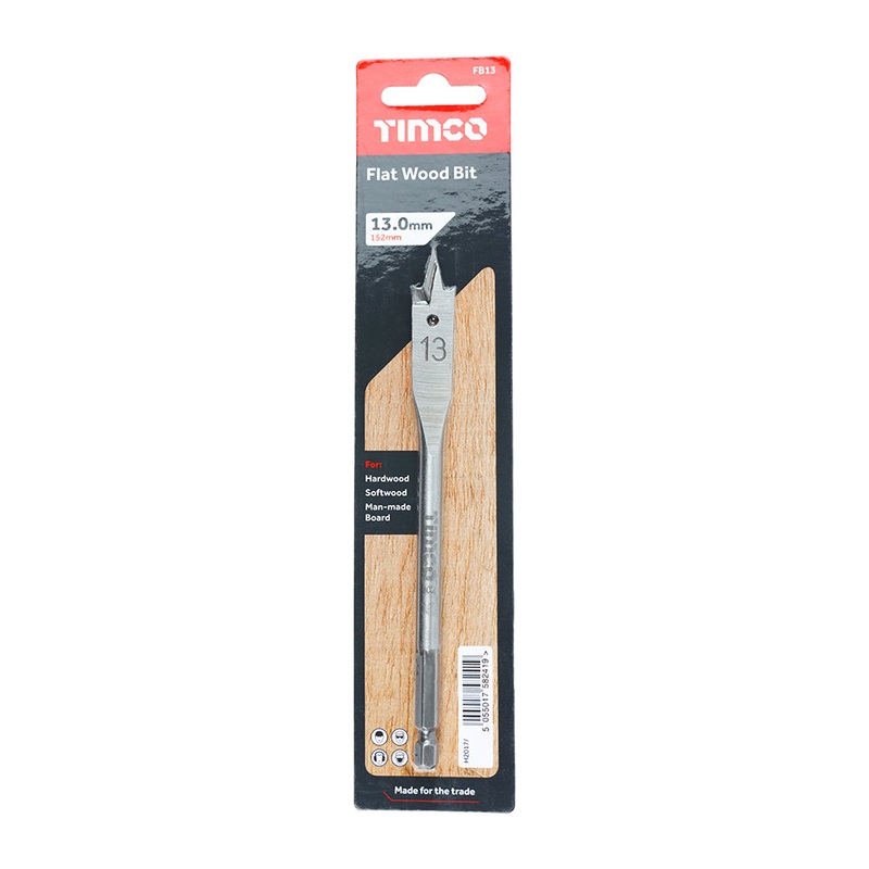 Timco Flat Wood Bit 13.0 x 152