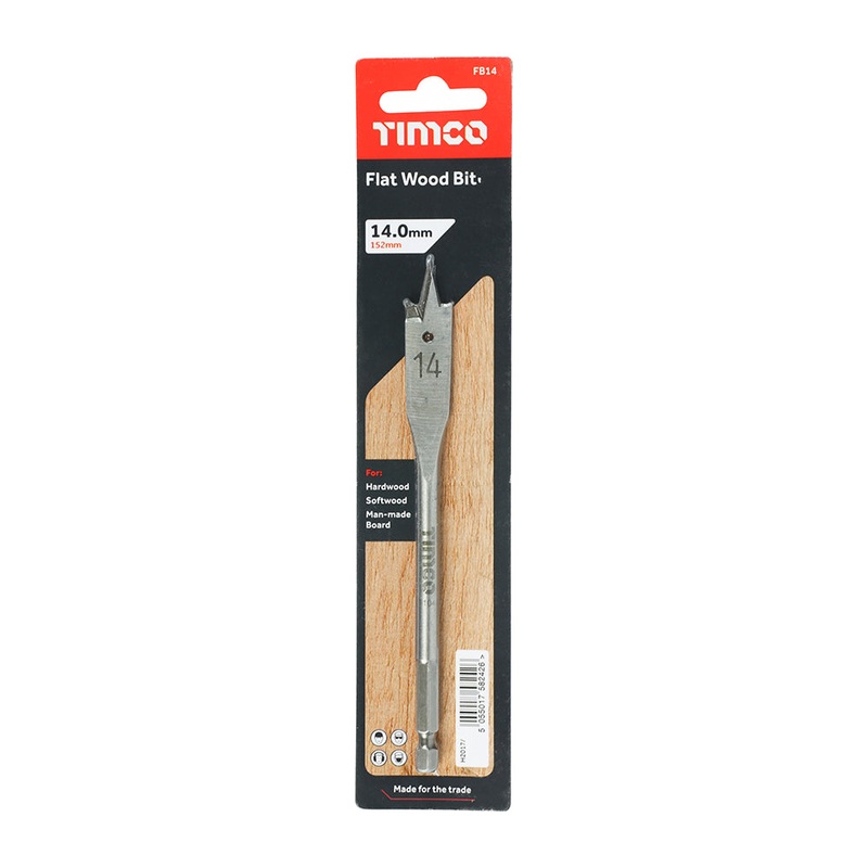 Timco Flat Wood Bit 14.0 x 152