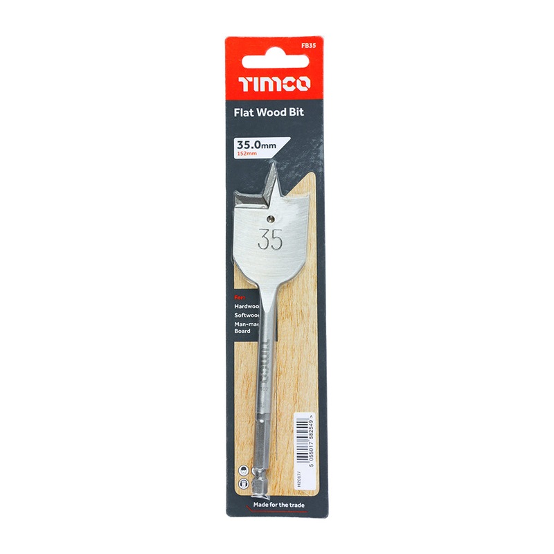 Timco Flat Wood Bit 35.0 x 152