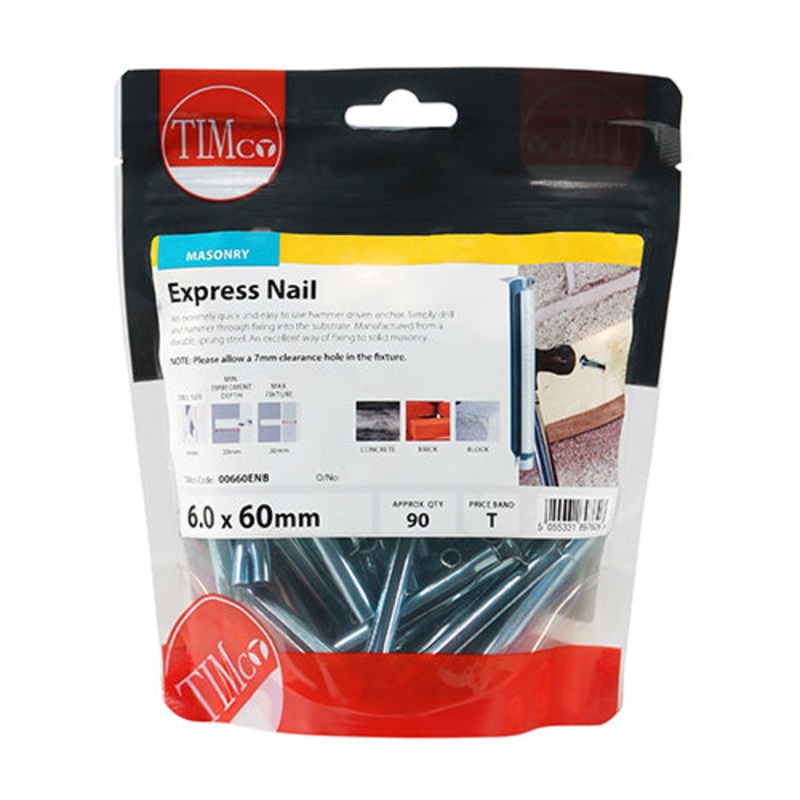 Timco Express Nails – Zinc 6.0 x 60 – 90 Pieces