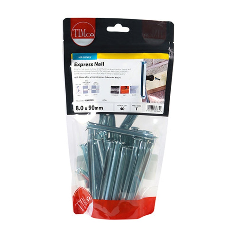 Timco Express Nails – Zinc 8.0 x 90 – 45 Pieces