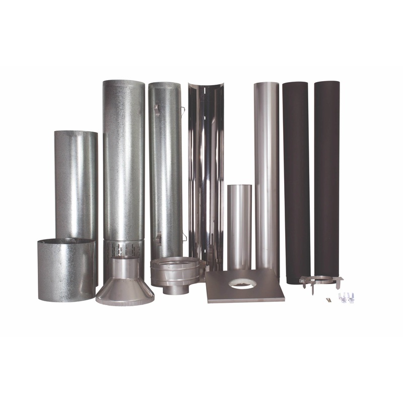 Kent Energy Saver Flue Kit Including Reflector For Freestanding Fires