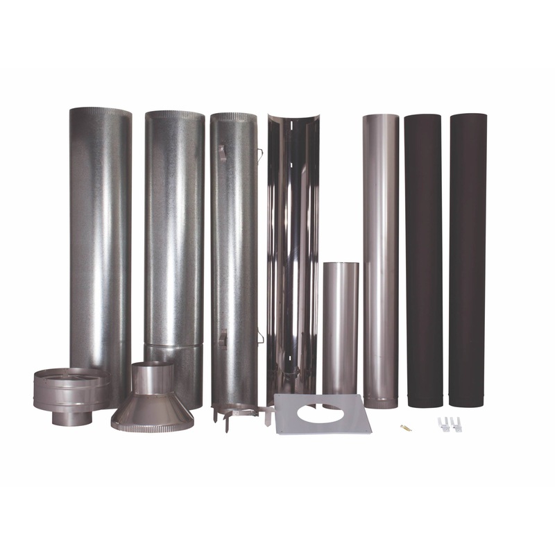 Kent Standard Flue Kit Including Reflector For Freestanding Fires