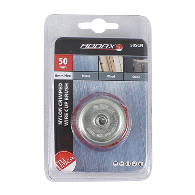 Timco Drill Cup Brush – Nylon 50mm