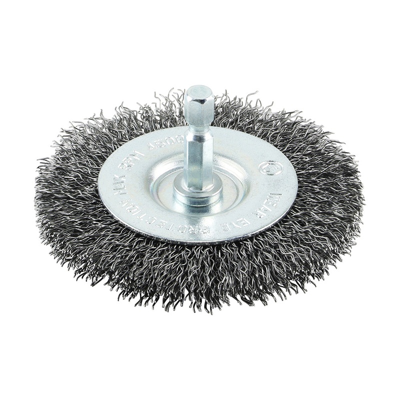 Timco Drill Wheel Brush – Crimped Steel Wire 75mm